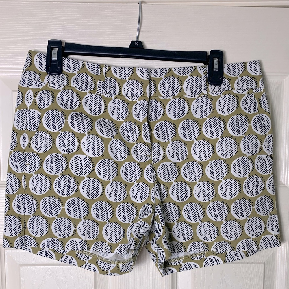Ann Taylor | Signature Patterned Cotton Spandex Blend Shorts - 4